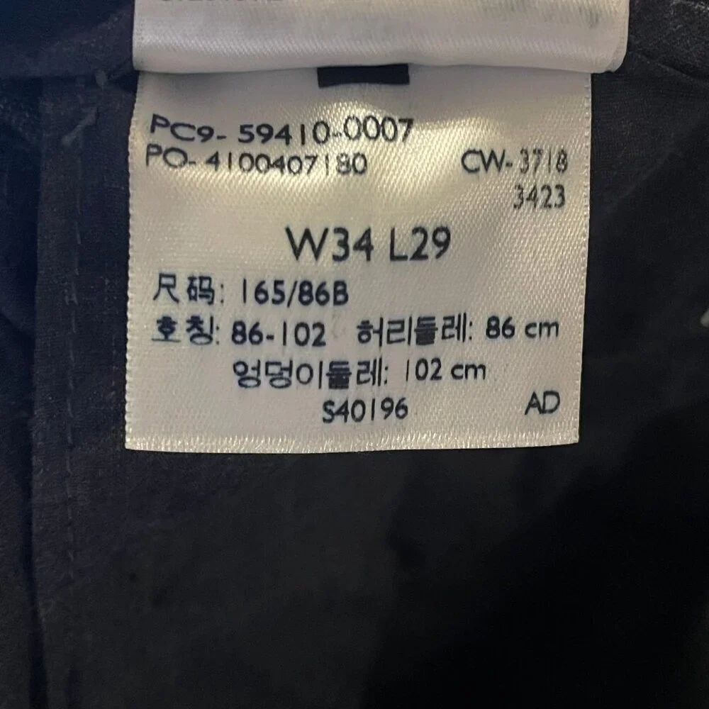 NEW Dockers Classic Flex Comfort Signature Khaki Trouser Pants in Gray 34 x 29